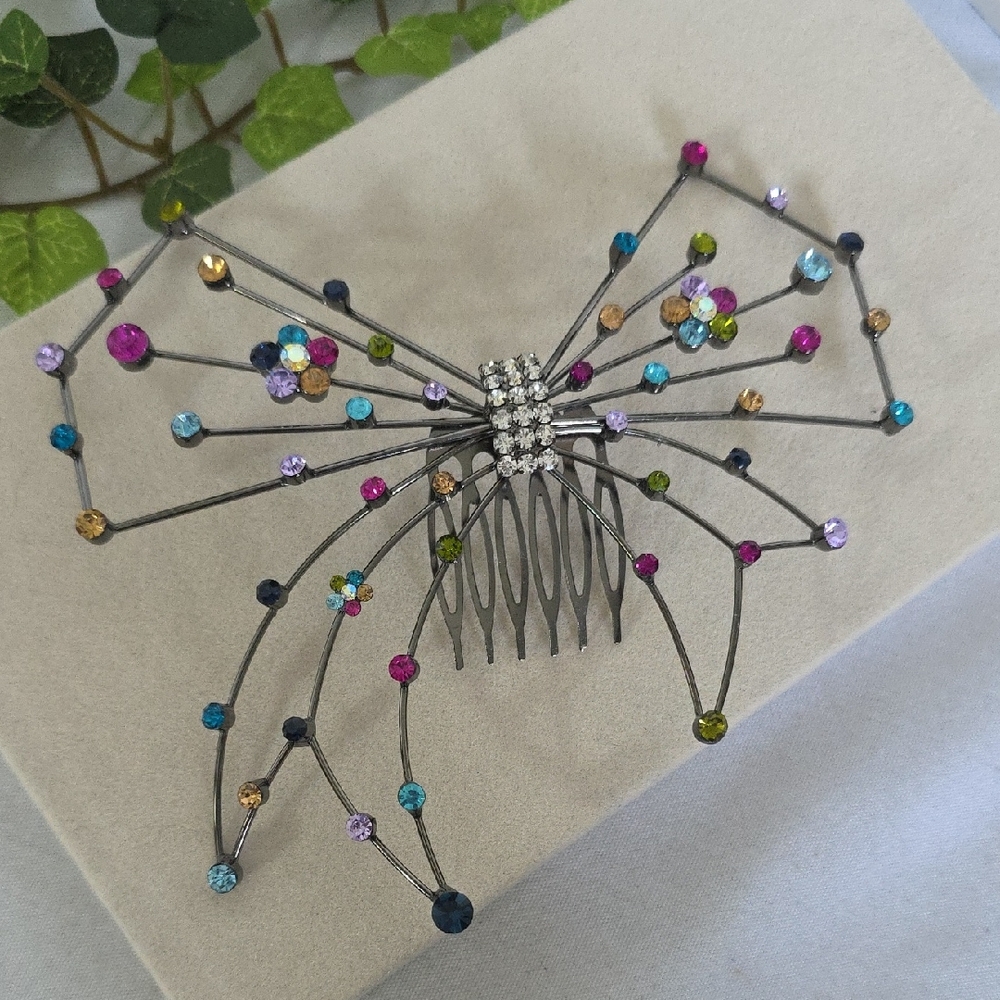 Elegant Multicolor “bow” Hair Comb
